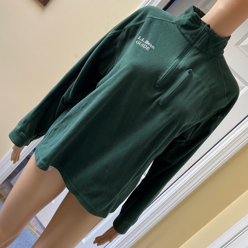 Llbean 1/4 zip lightweight Fleece GUIDE pullover size men’s regular